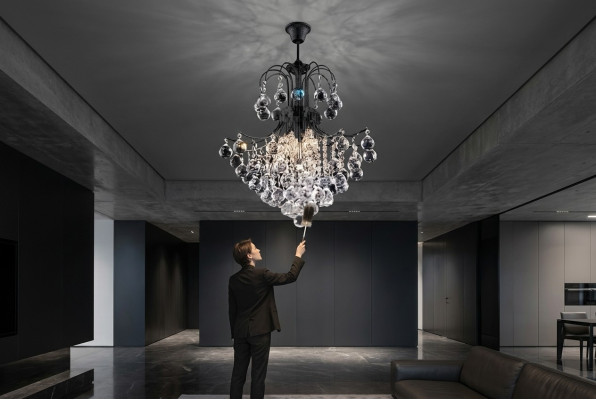Lustre Style Luxury Ceiling Lamp Chandelier Ceiling Light Silver Lamps
