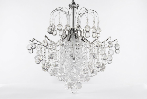 Ceiling lamp chandelier ceiling crystal lamp lamps luxury chandelier silver