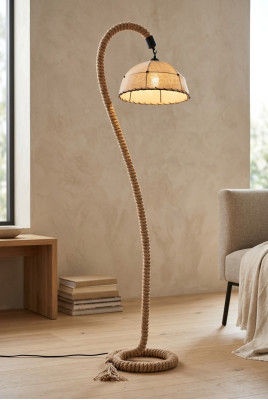 Floor lamp, Standing lamp, Stand, Luxury, Lights, Lamps, Lamp, Beige, Rope, New