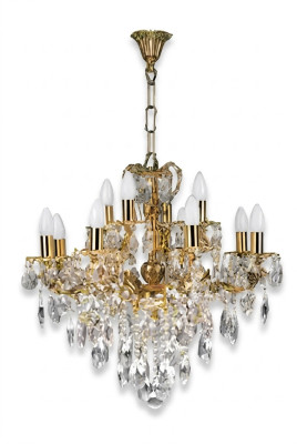 Luxury Ceiling Chandelier Crystal Gold Ceiling Lamp