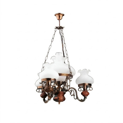 Ceiling chandelier luster chandelier ceiling lamp glass brown baroque