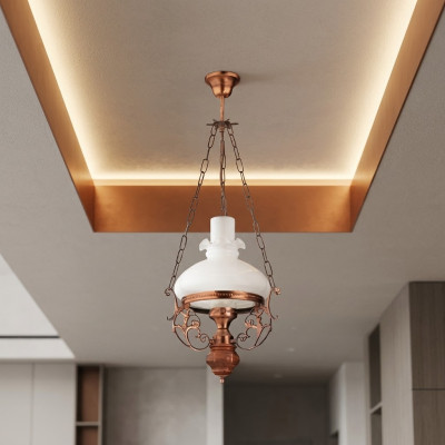 Lamp ceiling light chandelier ceiling lamp glass brown baroque