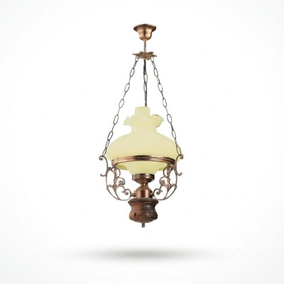 Ceiling lamp, lamp, ceiling chandelier, chandelier, glass, beige, baroque.