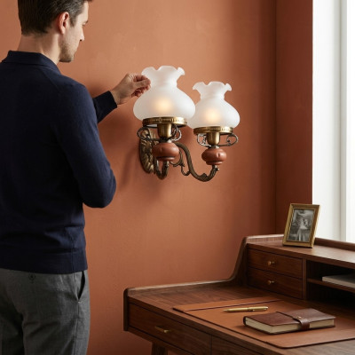 Wall lamp wall lights wall light chandelier wall lamps brown baroque