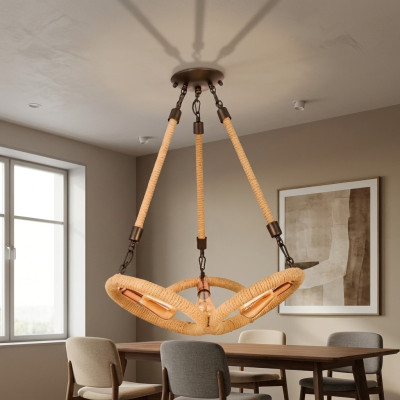 Lamp Ceiling Light Chandelier Ceiling Lamp Glass Brown Modern