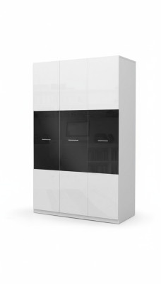 Black wardrobe wardrobes high-gloss wardrobes children's room