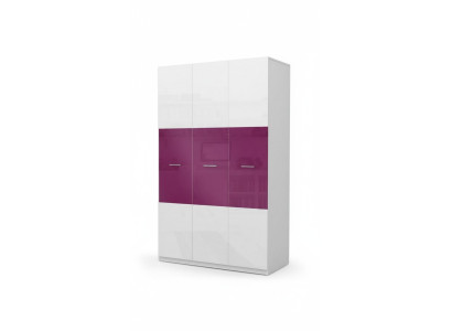 Purple closet cabinets wardrobe wood high-gloss wardrobes children's room
