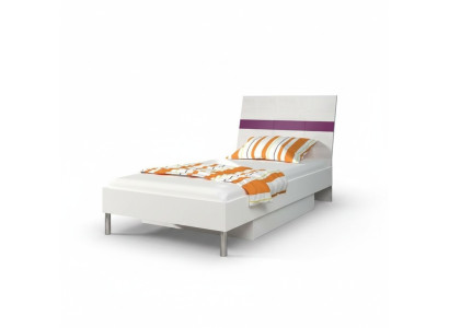Beds Purple Wood Design Single Bed High Gloss Single Children's Bedroom Bed Girl