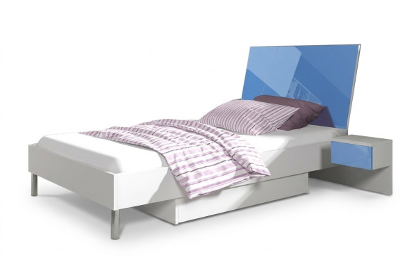 Children's room bed bedroom beds single bed single youth room blue boys