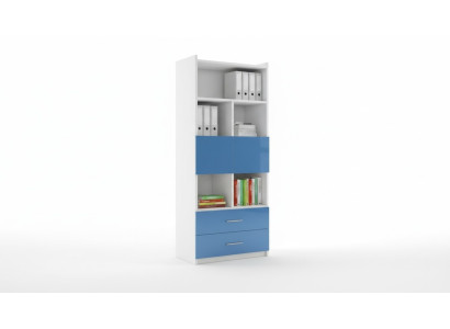 Wardrobe for youth room shelf bookcase furniture blue shelf bookshelf single unit
