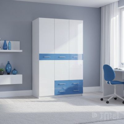 Wardrobe cabinet for youth rooms furniture design youth bedroom blue