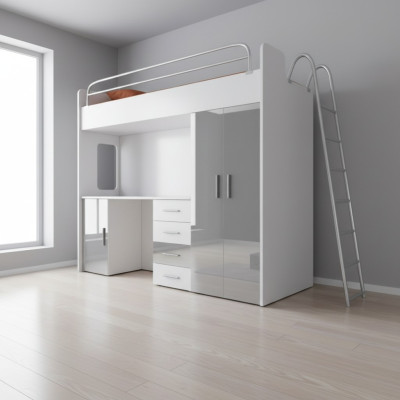 Bunks Loft Bed Real Wood Children & Youth Room New Bunk Bed Floors