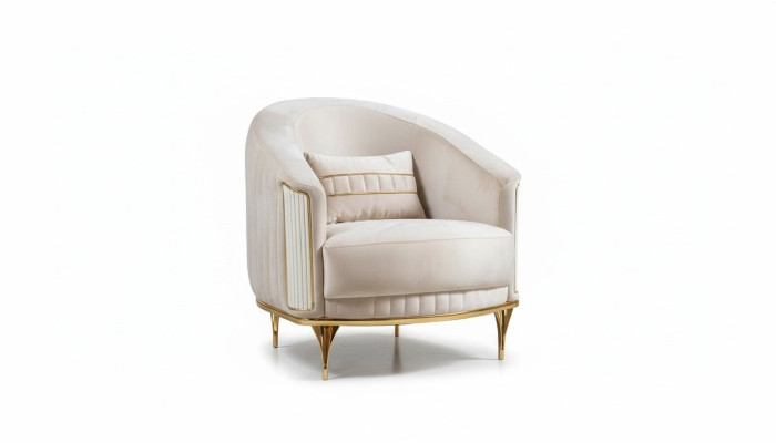Armchair Modern Couch Sofa Relax Fabric Lounge Textile Seat Luxury Seat Polyester