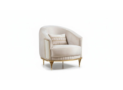 Armchair Modern Couch Sofa Relax Fabric Lounge Textile Seat Luxury Seat Polyester