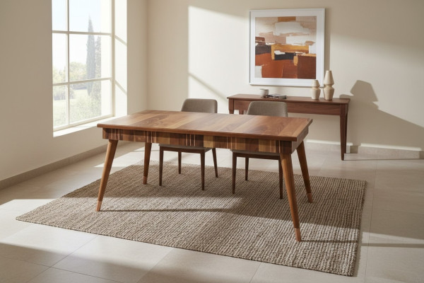 Dining table wood tables style furniture table Italian luxury 160 x 90 wood tables