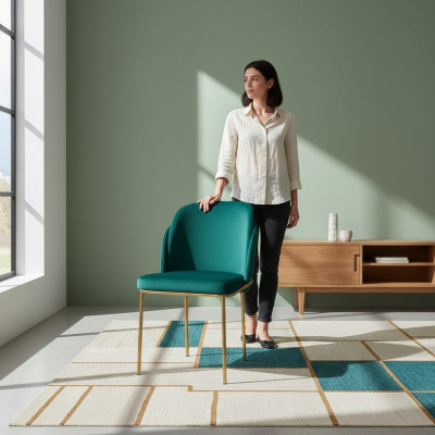 Dining room, living room, office furniture chair design without armrests luxury armchair