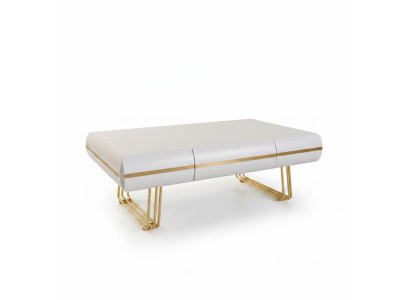 Coffee table table side table living room side table modern tables white gold