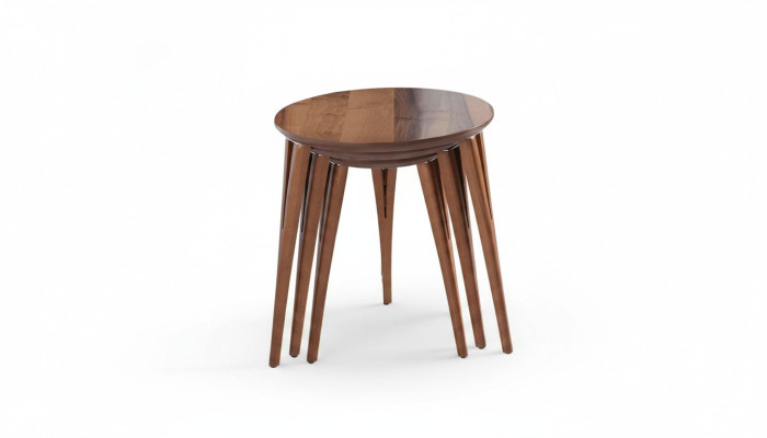 Side tables, flower stands, wooden table set, side table, coffee table, 3-piece set.