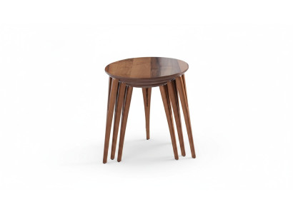 Side tables, flower stands, wooden table set, side table, coffee table, 3-piece set.