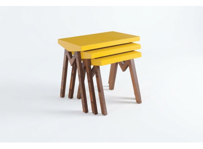 Coffee table, side table, tables, living room table, tables, wooden tables 3-piece set.