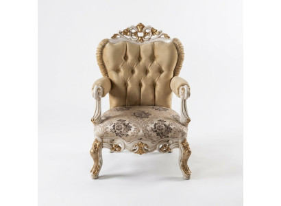 Classic Armchair Single Seat Throne Baroque Rococo Living Room Lounge Chair