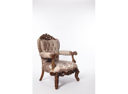 Armchair Throne Chair Couch Baroque Chairs Furniture Interior Velvet Gold
