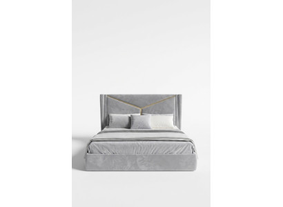 Double bed luxury beds upholstered bedroom furniture new illuminated bed design
