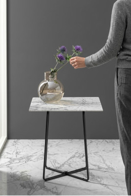 Side table stainless steel countertop marble coffee table design living room table