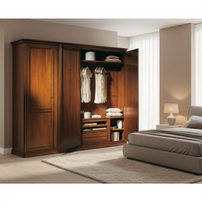 Farmers Wardrobe Italian Furniture Solid Wood Cabinets Bedroom Country House