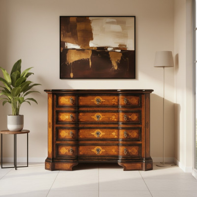 Italy country house sideboard cupboard luxury dressers cabinet shelf furniture wooden cupboard