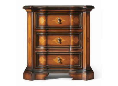 Classic nightstand side table brown design night dresser night console furniture
