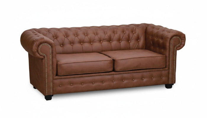 Chesterfield Sofa Fabric Gray Sofas Living Room Couch Seat Cushion Furniture