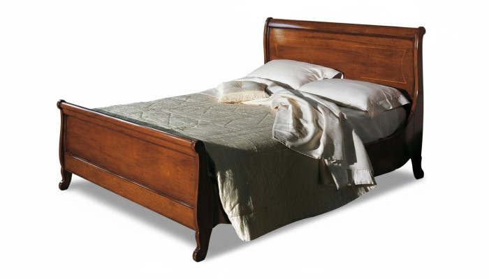 Classic upholstered bed furniture bedroom beds brown 160x200cm solid wood new