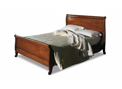 Classic upholstered bed furniture bedroom beds brown 160x200cm solid wood new