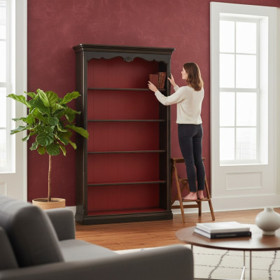 Bookcase Display Cabinet Shelf Furniture Bookshelf Brown Glass Cabinet Cabinets Shelves