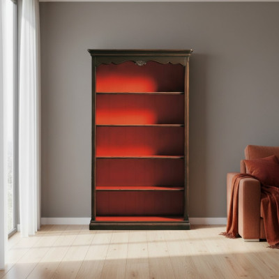 Bookcase Display Cabinet Shelf Furniture Bookshelf Brown Glass Cabinet Cabinets Shelves