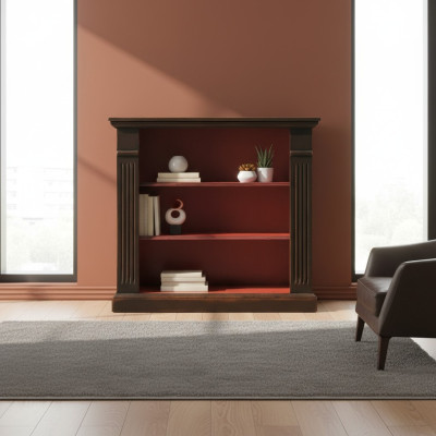 Wall unit cabinet wood furniture shelves new freestanding shelf bookcase multipurpose