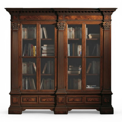 Medieval style cabinet showcase Italian furniture cupboards solid shelf