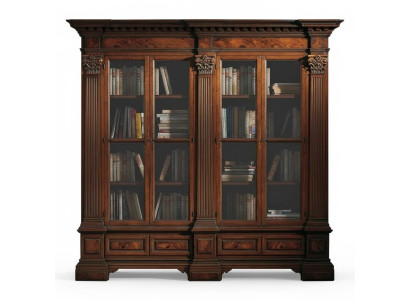Medieval style cabinet showcase Italian furniture cupboards solid shelf