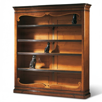 Massive shelf bookcase wood cupboard Italian furniture cabinets shelves new