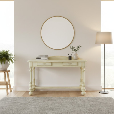Desk computer desk office tables table wood practical 2 drawers furniture
