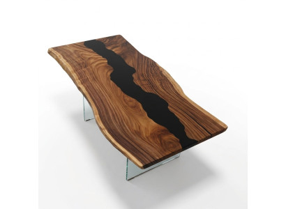 Table Epoxy Resin Dining Table Real Wood Solid Tables 183x90 River Table
