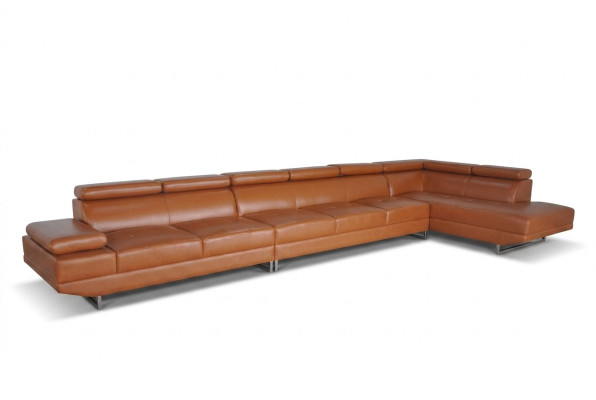 XXL Lounge Dream Sofa Couch Upholstery Seat Set Living Landscape Leather Corner +USB