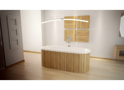 Luxury Bathtub Rectangular Freestanding Tub Bathroom Tubs Acrylic White Oval