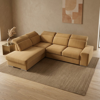 Corner sofa L-shape AVANT corner couch with sleeping function couch corner sofa living area