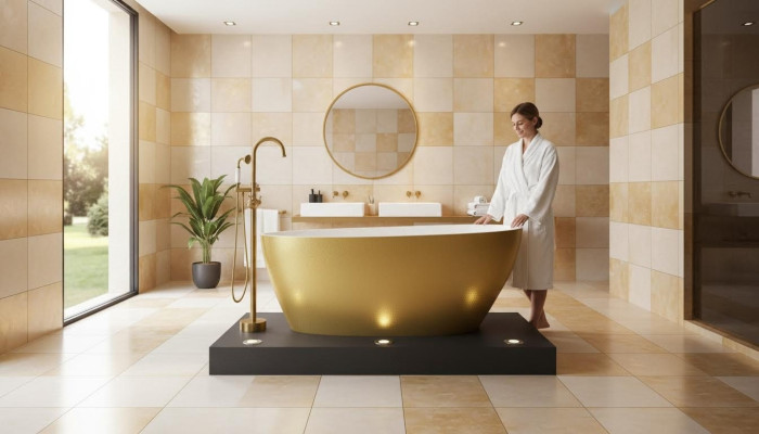 Mixer Freestanding Golden Faucet Freestanding Faucets Bathtub