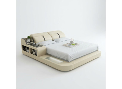 Waterbed Hotel Double Bed Complete Beds Leather Bed Water + USB Upholstered Bed