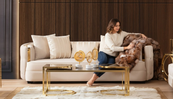 Sofa 3-seater furniture fabric three-seater sofas luxury design living room modern style