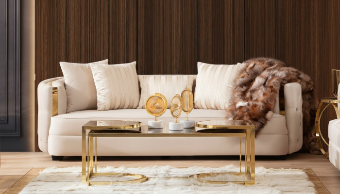 Sofa 3-seater furniture fabric three-seater sofas luxury design living room modern style