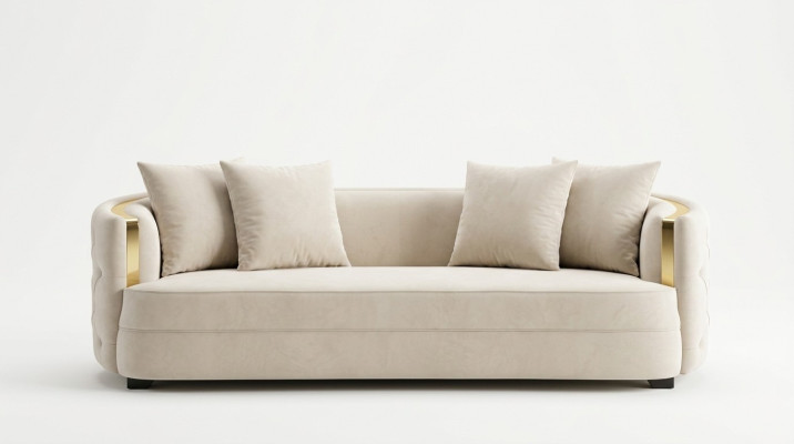 Sofa 3-seater furniture fabric three-seater sofas luxury design living room modern style